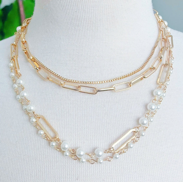 Fourfect, Layered Necklace