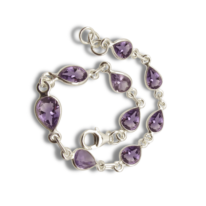 Bracelet en Améthyste "Vénus" et Argent 925